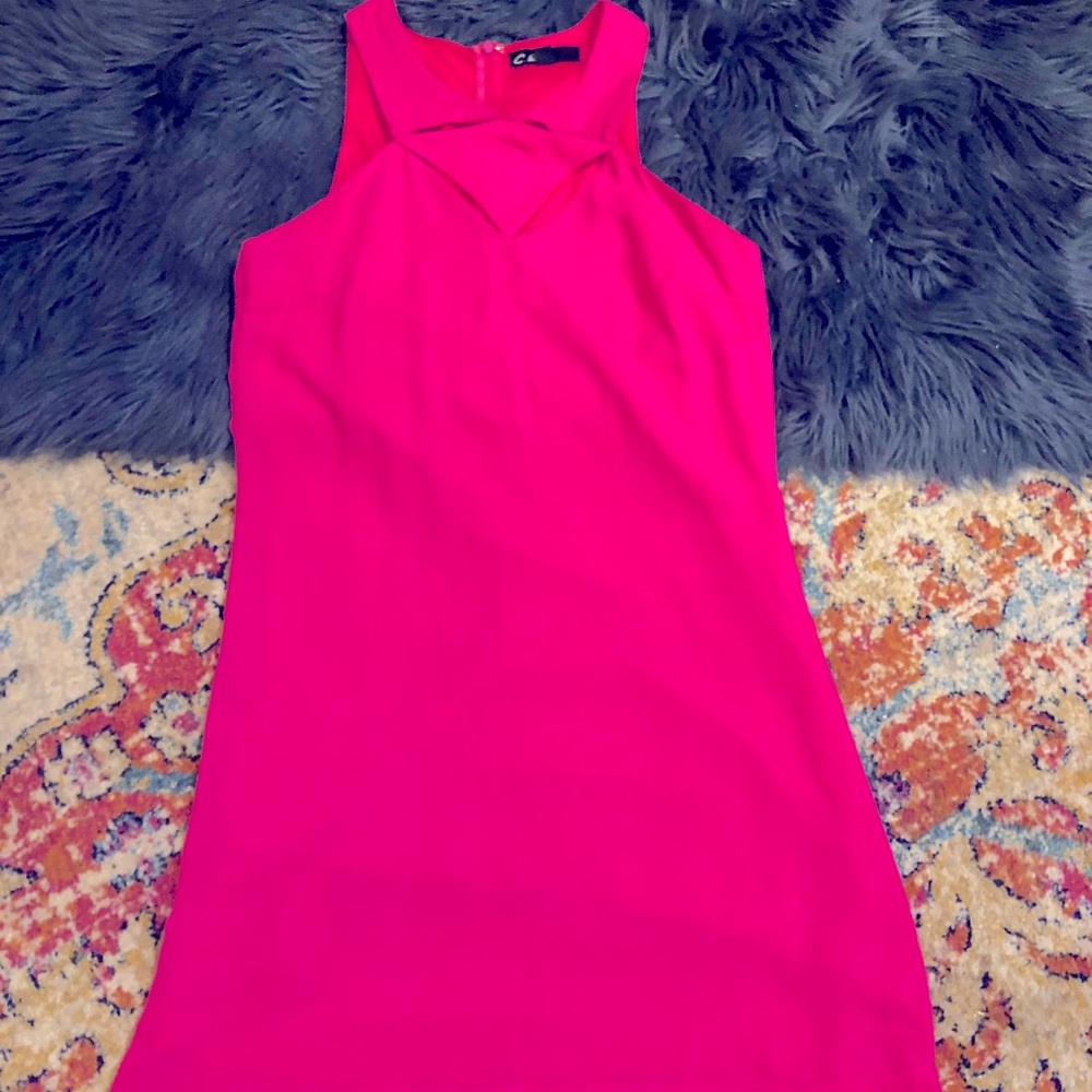 Hot pink dress
